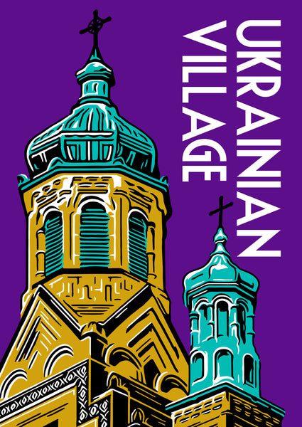 Ukrainian Village Poster
